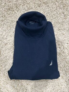 Nautica Men's Dark Navy Turtleneck Sweater